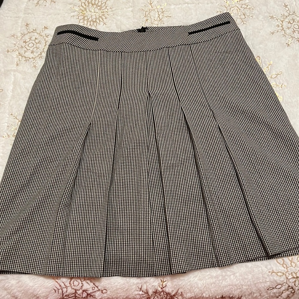 Ann Taylor loft stretch pleaded skirt